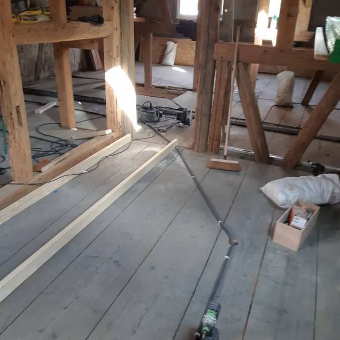 remise à niveau d&#8217;un ancien plancher bois à Illkirch près de Strasbourg Bischheim 0